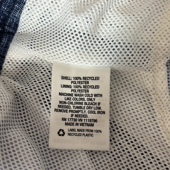 Goodfellow & Co Blue White Stripe Swim Trunks Shorts Large Beach Summer Vacation - Picture 3 of 8